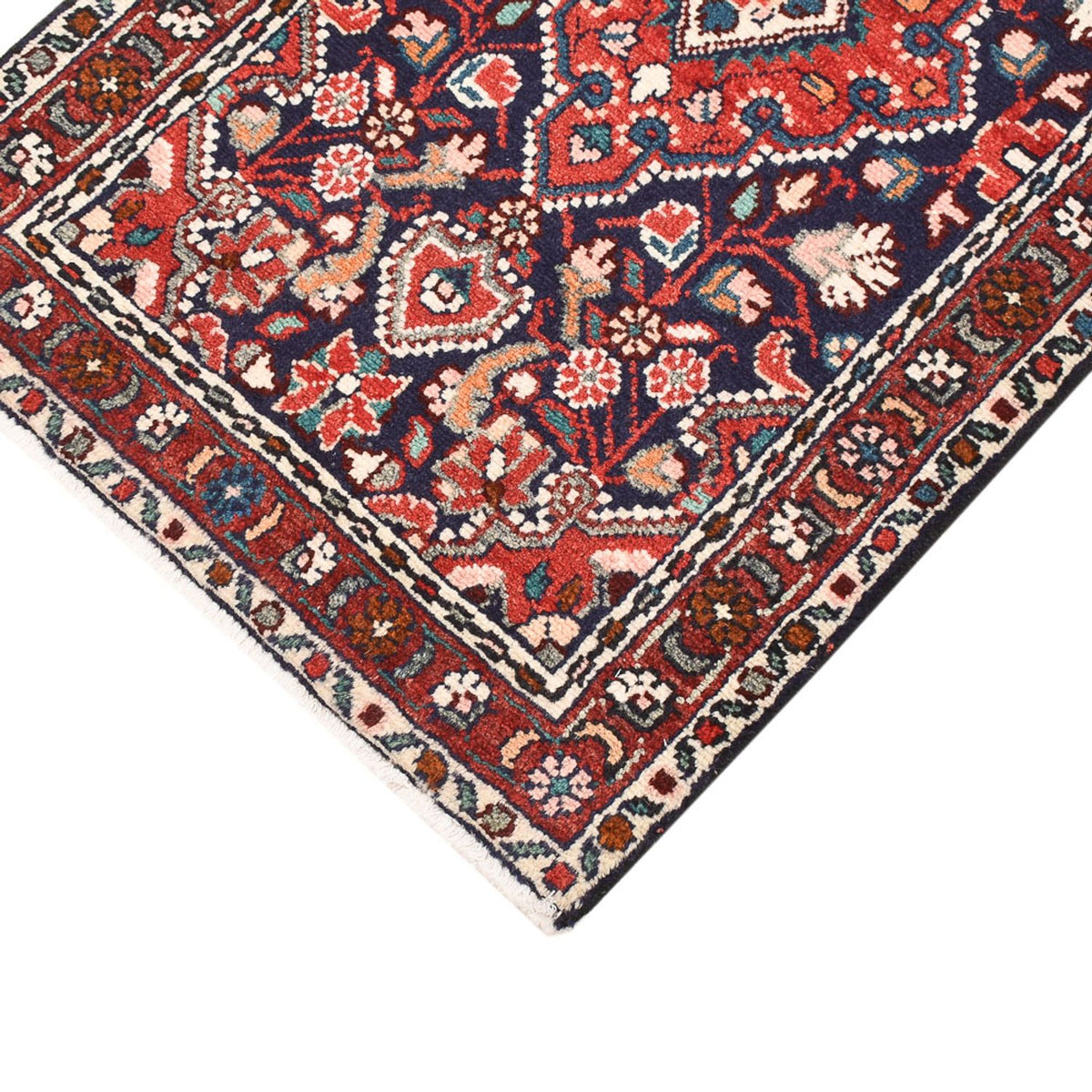 Alfombra persa - Nómada - 90 x 53 cm - rojo oscuro