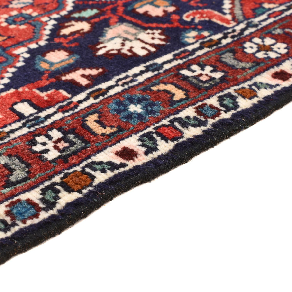 Alfombra persa - Nómada - 90 x 53 cm - rojo oscuro