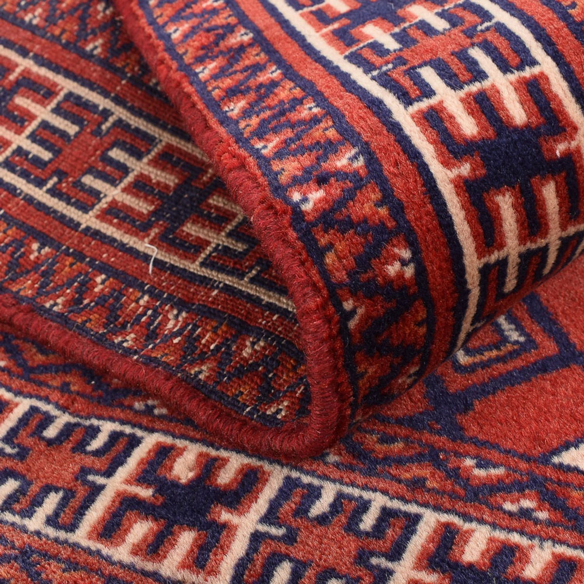 Alfombra persa - Nómada - 92 x 70 cm - rojo oscuro