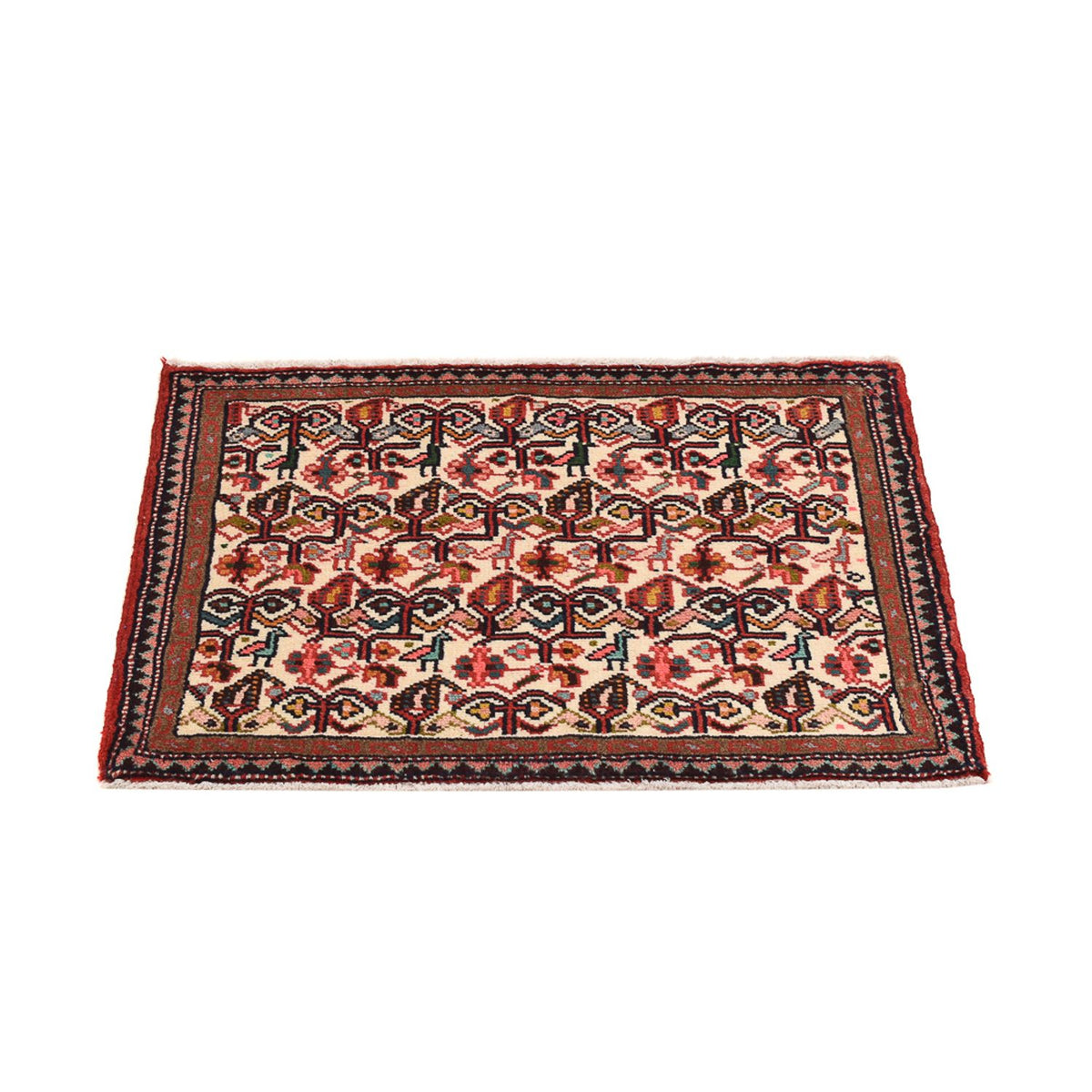 Alfombra persa - Nómada - 75 x 52 cm - multicolor