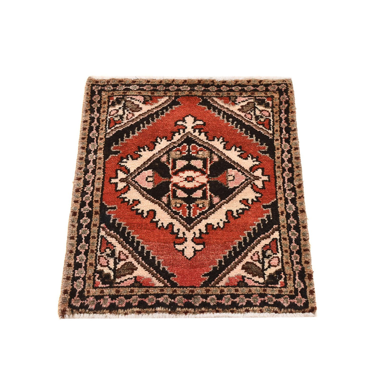 Alfombra persa - Nómada cuadrado  - 63 x 47 cm - rojo