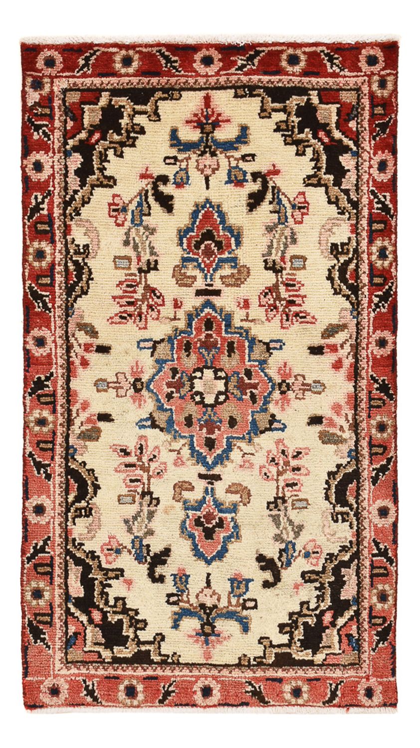 Alfombra persa - Nómada - 101 x 56 cm - beige claro