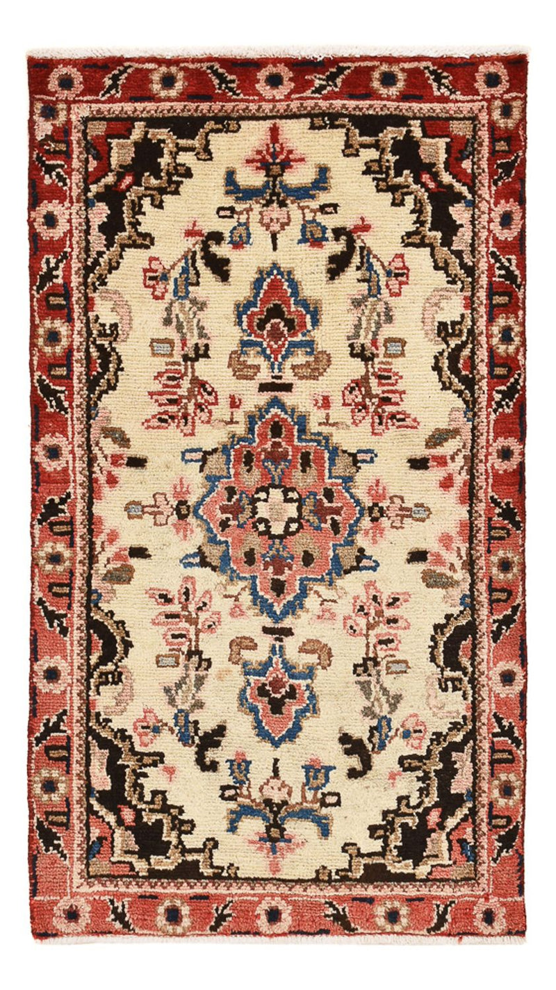 Alfombra persa - Nómada - 101 x 56 cm - beige claro