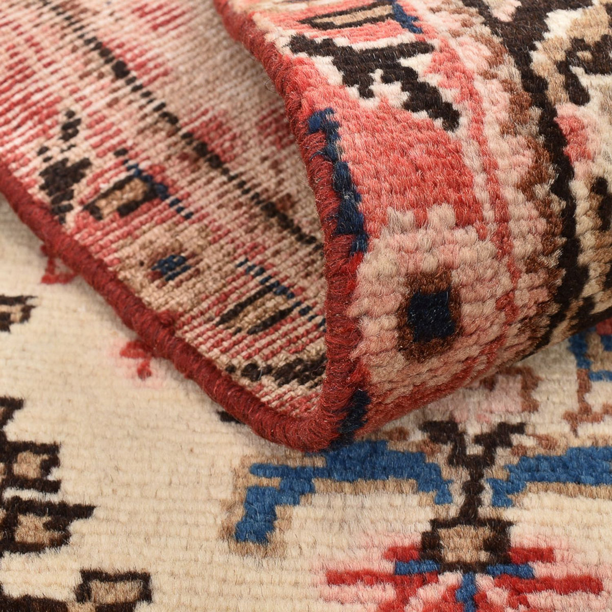 Alfombra persa - Nómada - 101 x 56 cm - beige claro