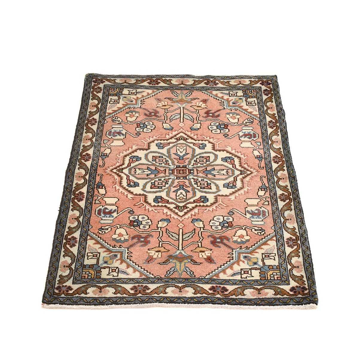 Alfombra persa - Nómada - 102 x 69 cm - rojo claro