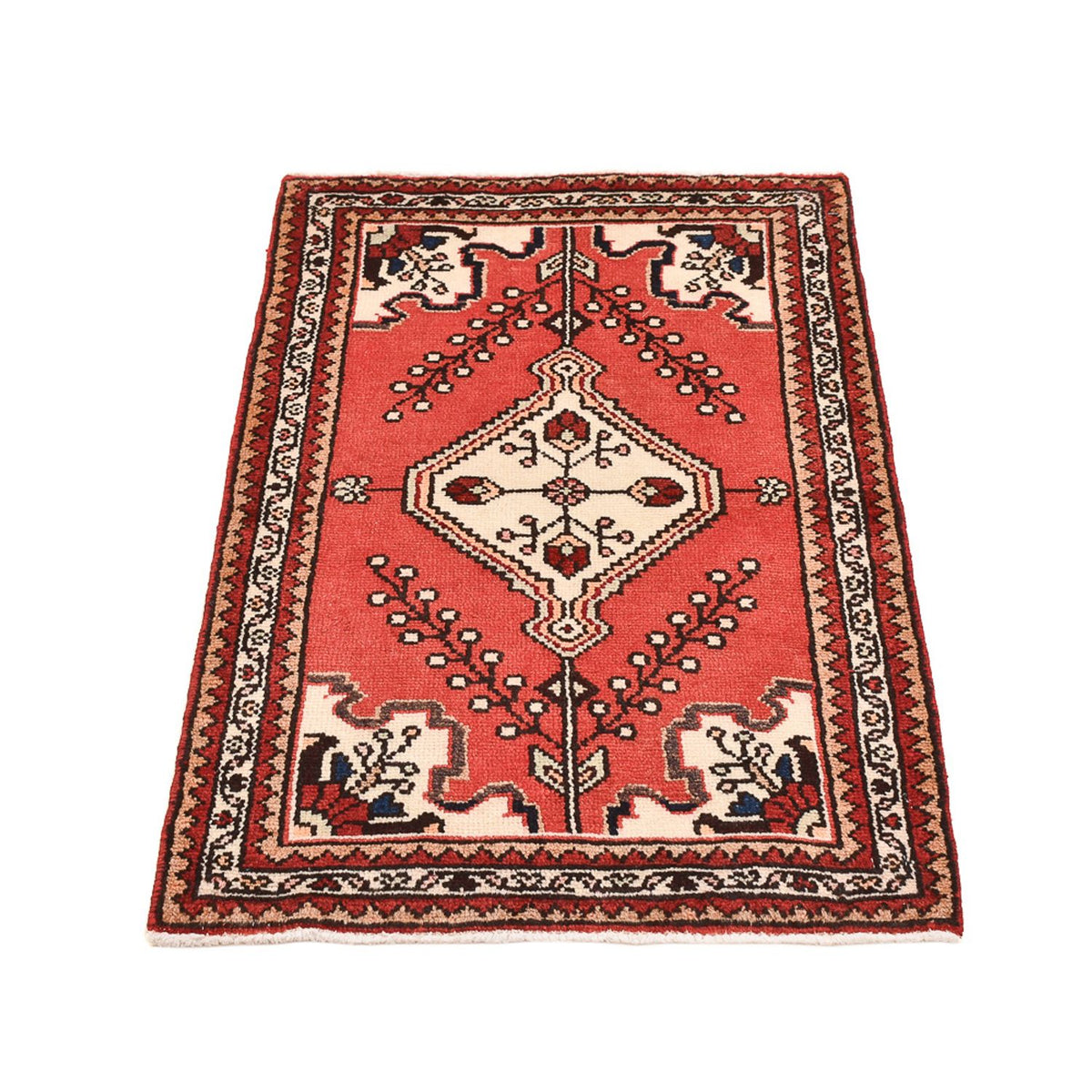 Alfombra persa - Nómada - 100 x 60 cm - rojo