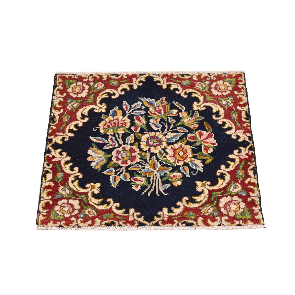 Alfombra persa - Nómada cuadrado  - 50 x 50 cm - rojo oscuro
