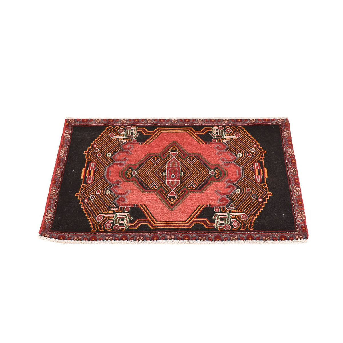Alfombra persa - Nómada - 77 x 54 cm - rojo claro