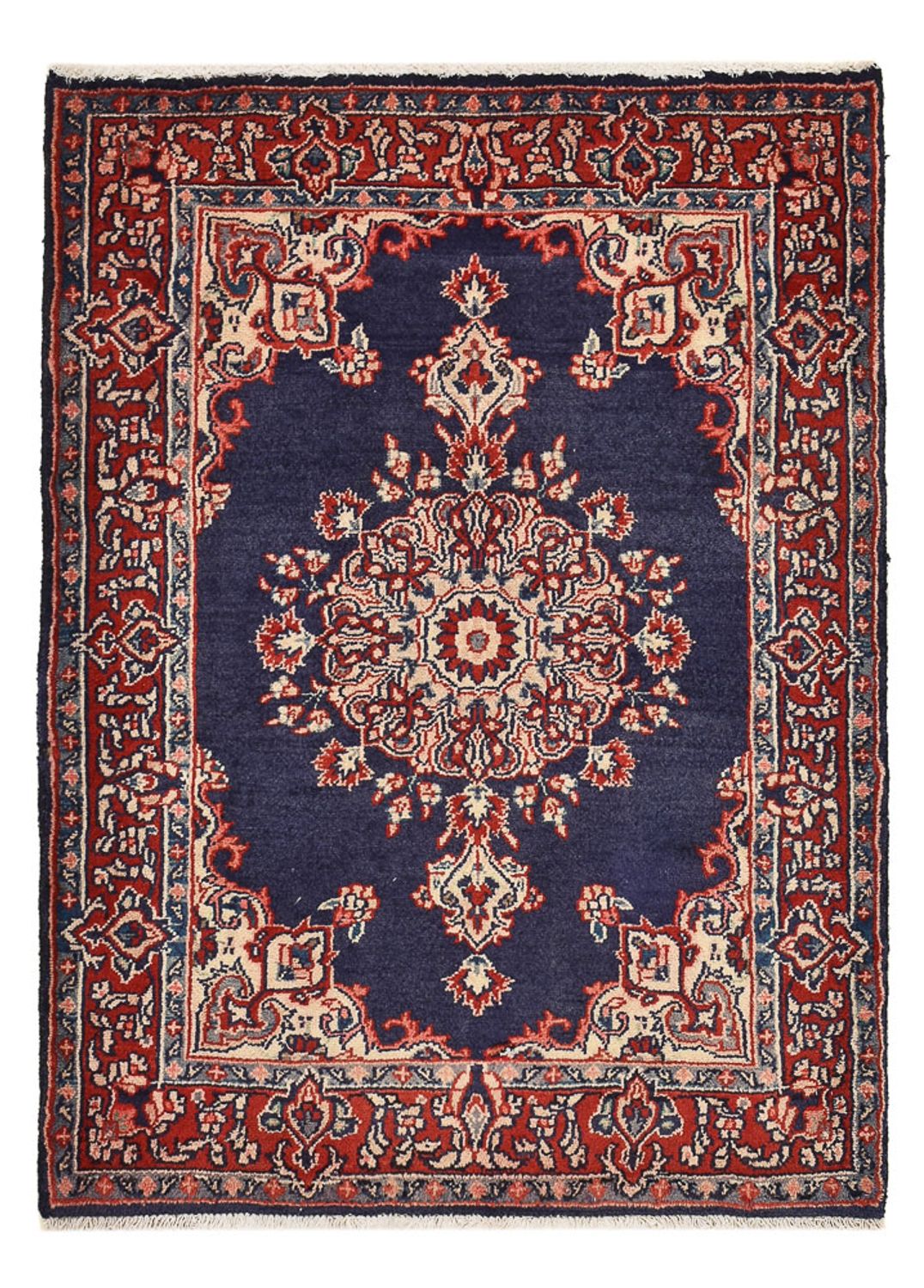 Alfombra persa - Nómada - 100 x 68 cm - azul oscuro