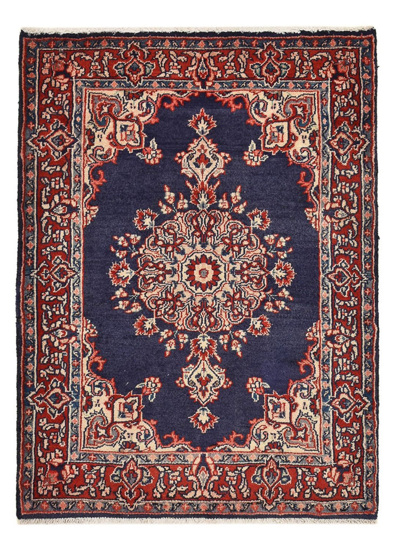 Alfombra persa - Nómada - 100 x 68 cm - azul oscuro