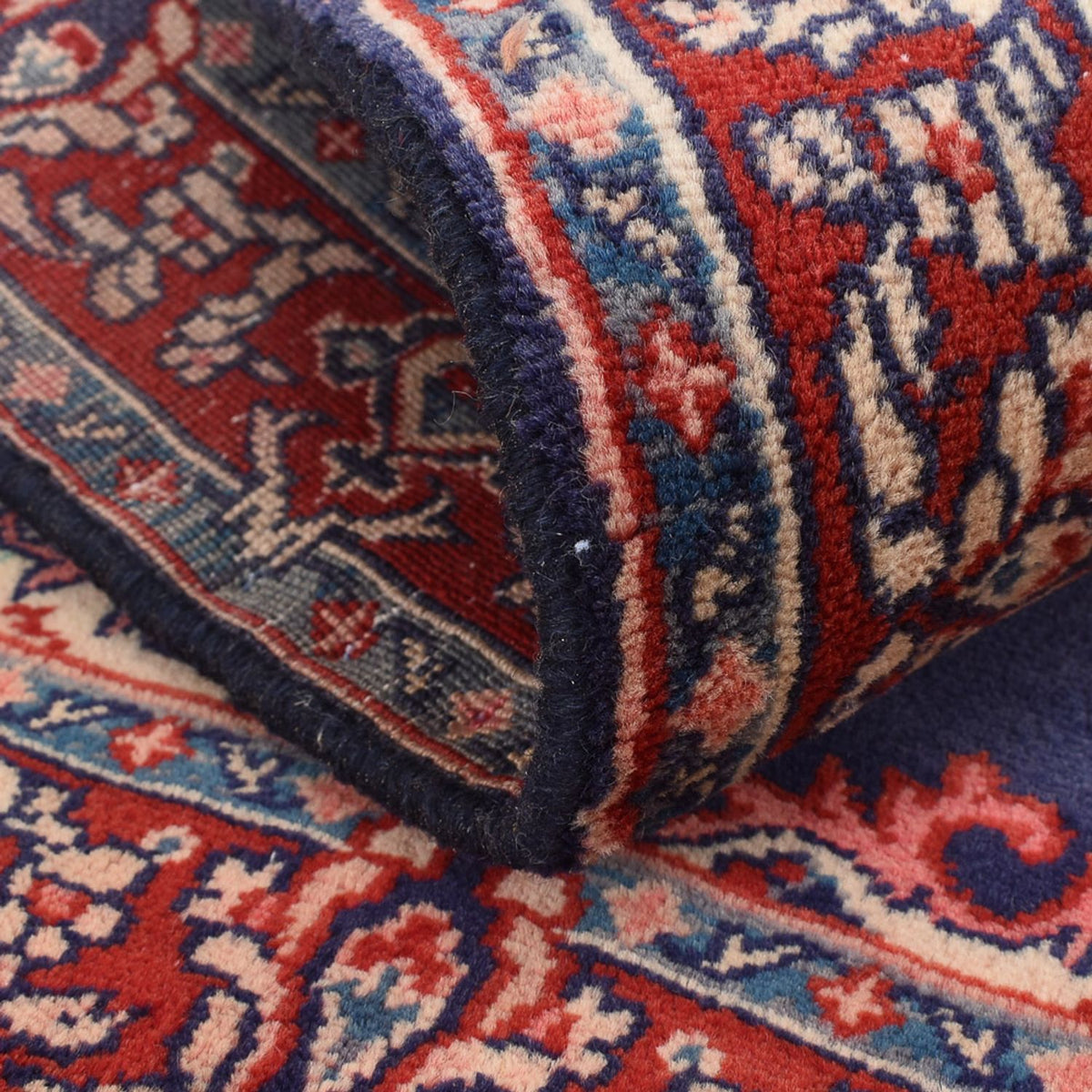 Alfombra persa - Nómada - 100 x 68 cm - azul oscuro