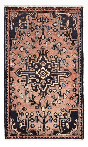 Alfombra persa - Nómada - 92 x 54 cm - rojo claro