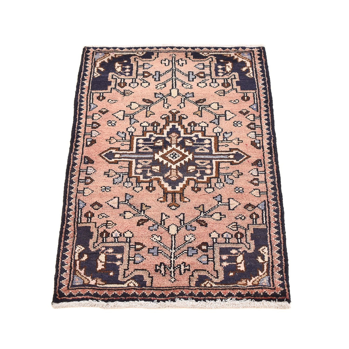 Alfombra persa - Nómada - 92 x 54 cm - rojo claro
