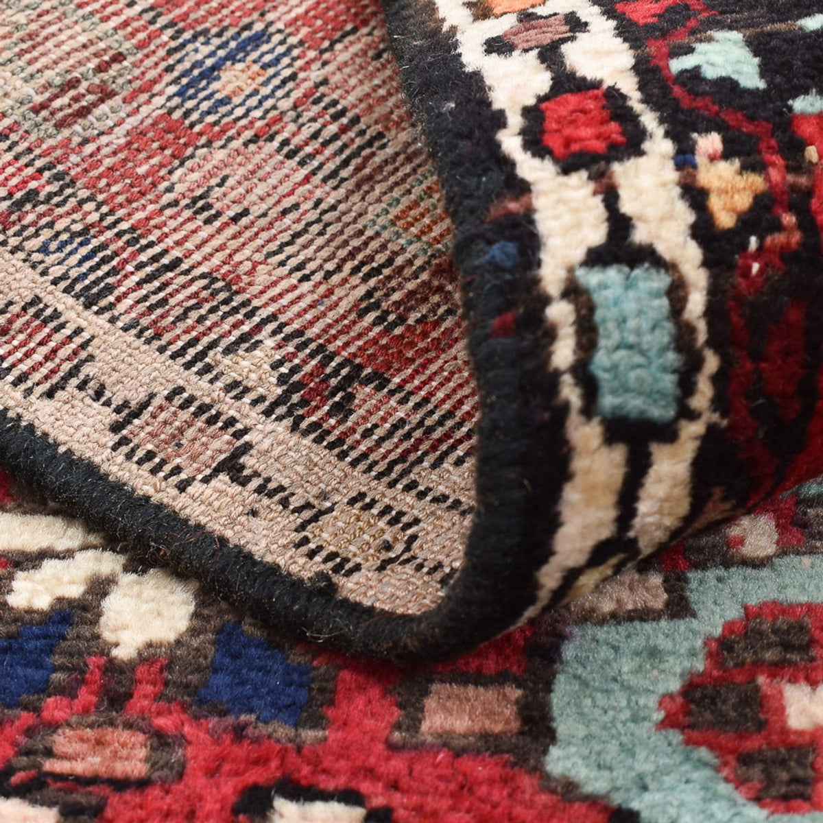 Alfombra persa - Nómada - 92 x 60 cm - rojo