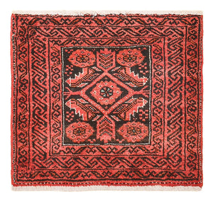 Alfombra persa - Nómada cuadrado  - 43 x 40 cm - rojo