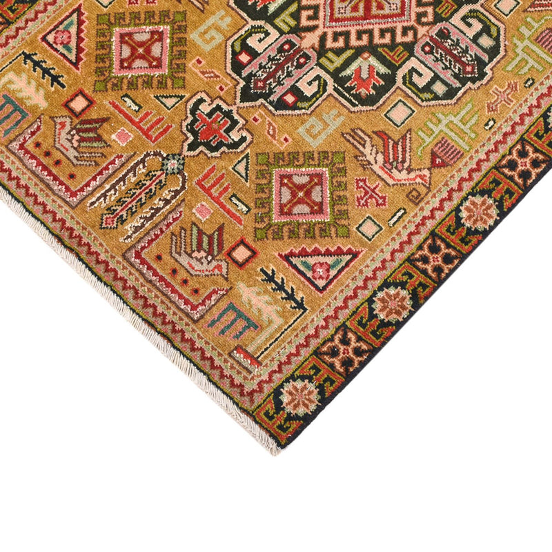 Alfombra persa - Nómada - 82 x 53 cm - verde oliva