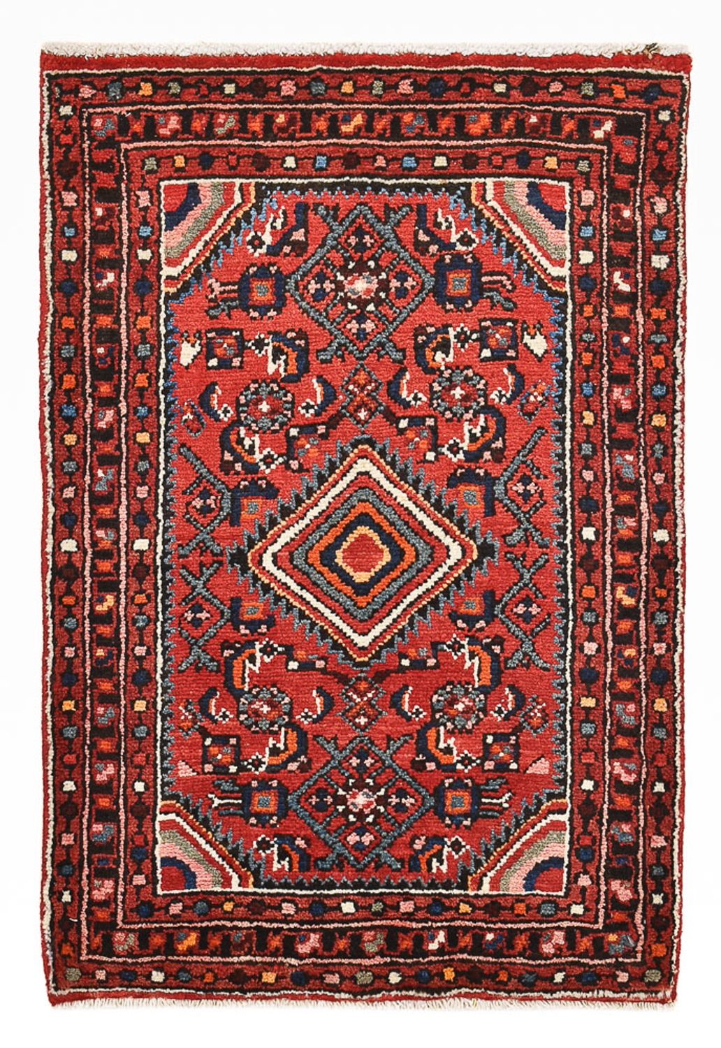 Alfombra persa - Nómada - 85 x 60 cm - rojo