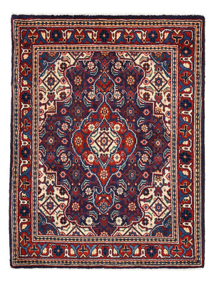 Alfombra persa - Nómada - 93 x 70 cm - púrpura