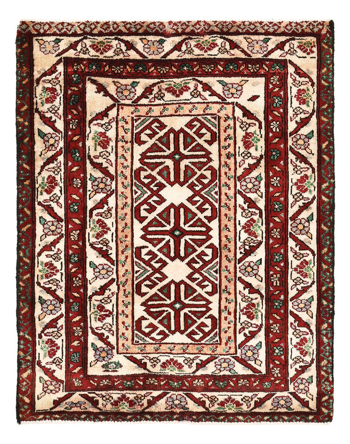 Alfombra persa - Nómada - 85 x 66 cm - multicolor