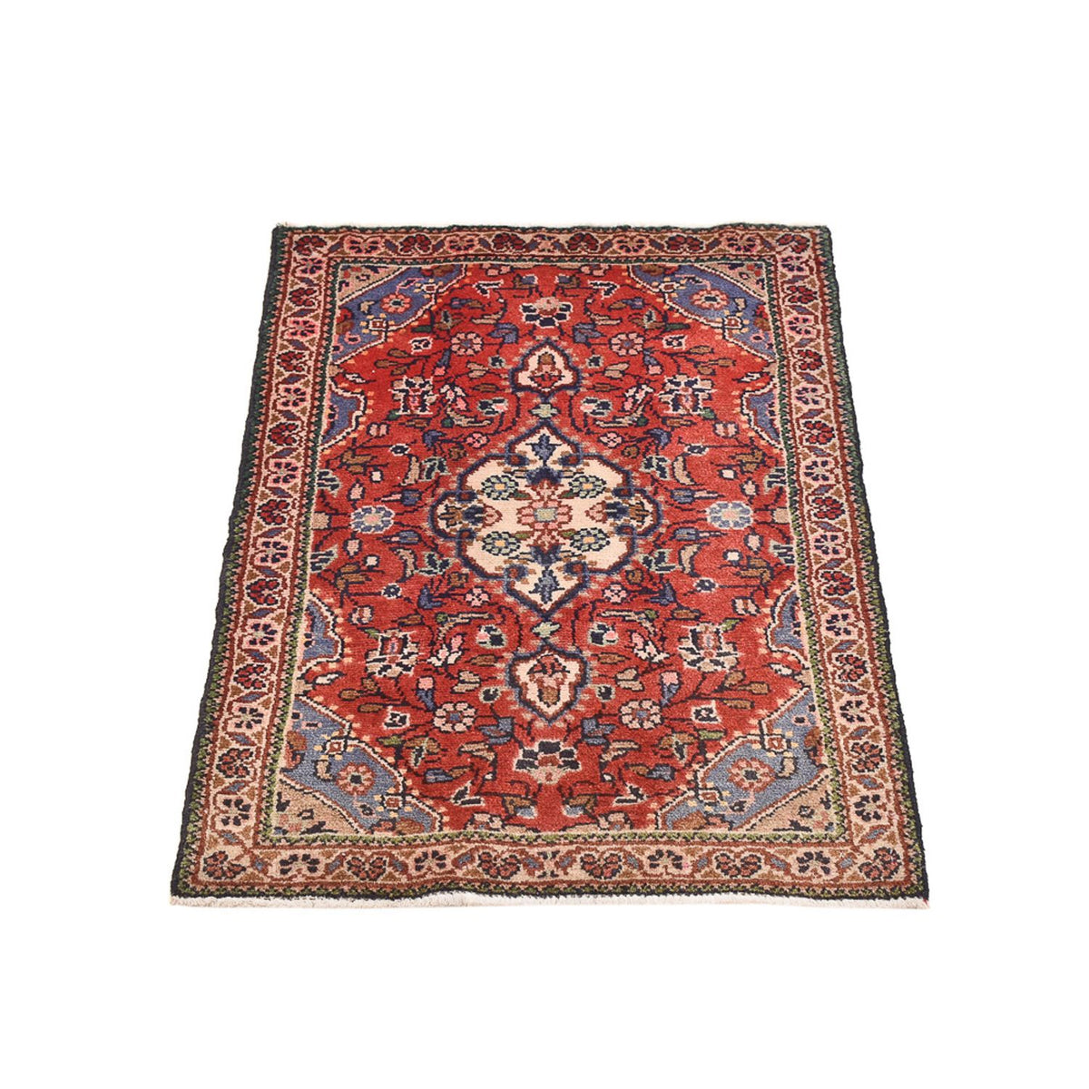Alfombra persa - Nómada - 88 x 60 cm - rojo