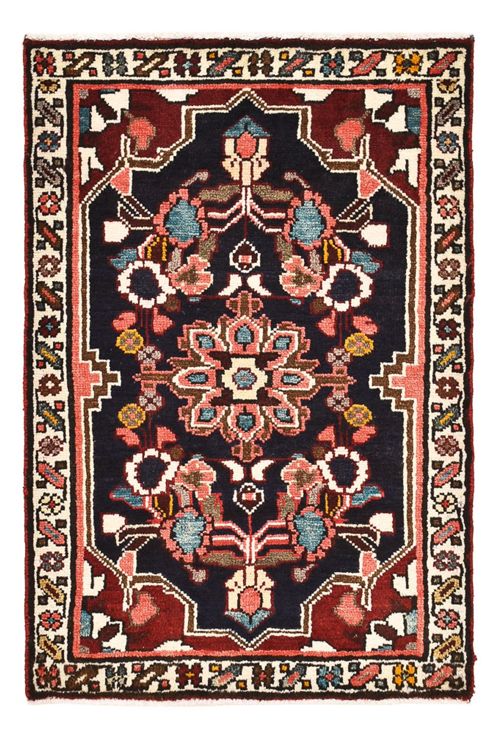 Alfombra persa - Nómada - 87 x 60 cm - multicolor