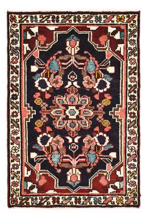 Alfombra persa - Nómada - 87 x 60 cm - multicolor