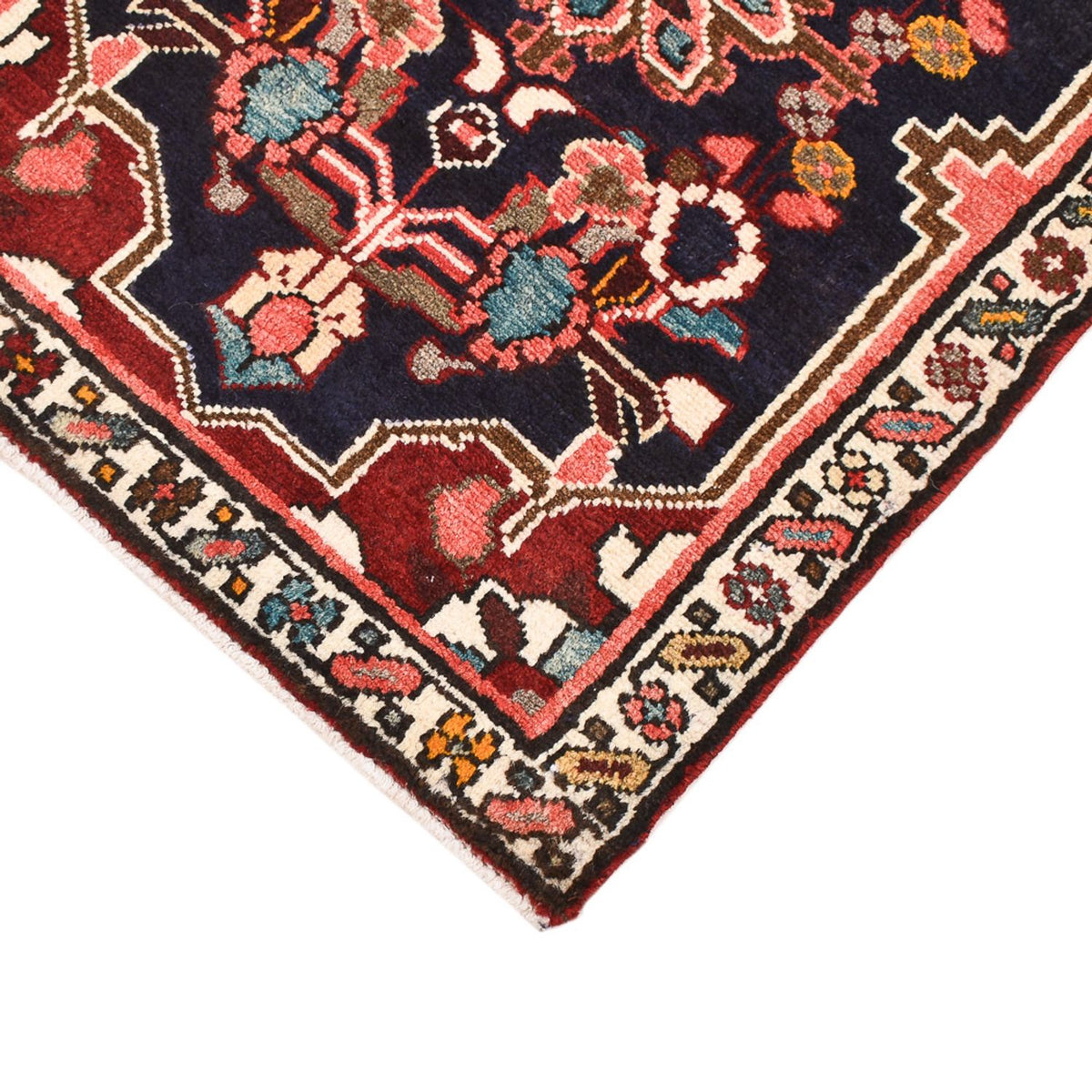 Alfombra persa - Nómada - 87 x 60 cm - multicolor