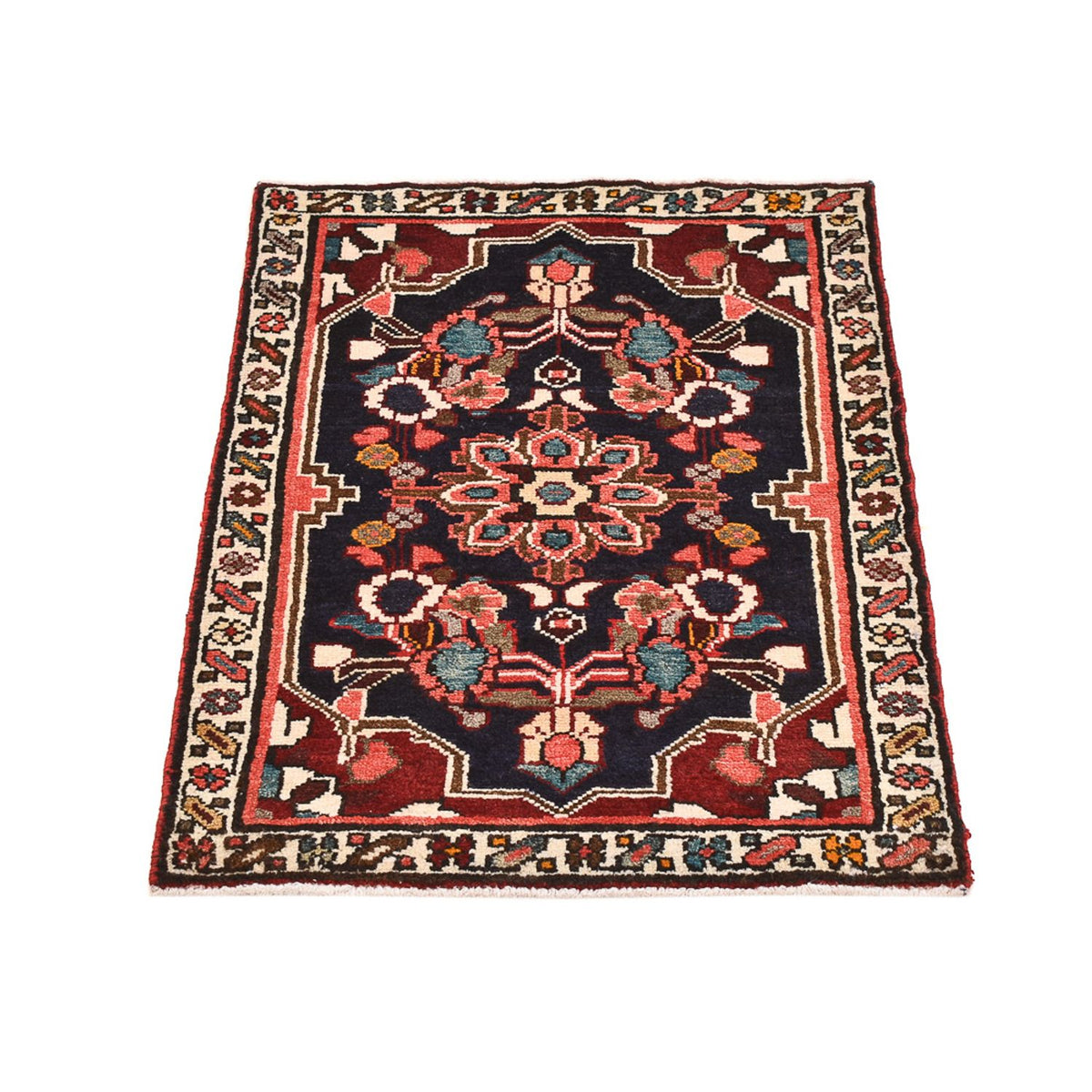 Alfombra persa - Nómada - 87 x 60 cm - multicolor