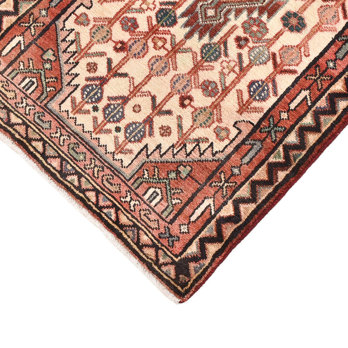 Alfombra persa - Nómada - 101 x 62 cm - rojo claro