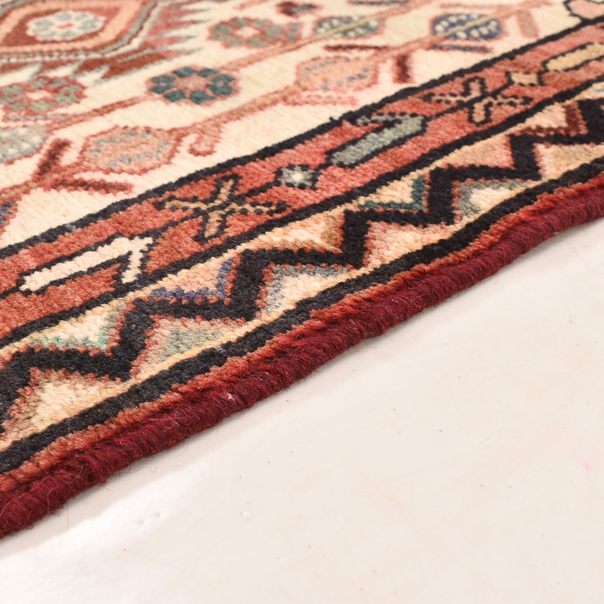 Alfombra persa - Nómada - 101 x 62 cm - rojo claro