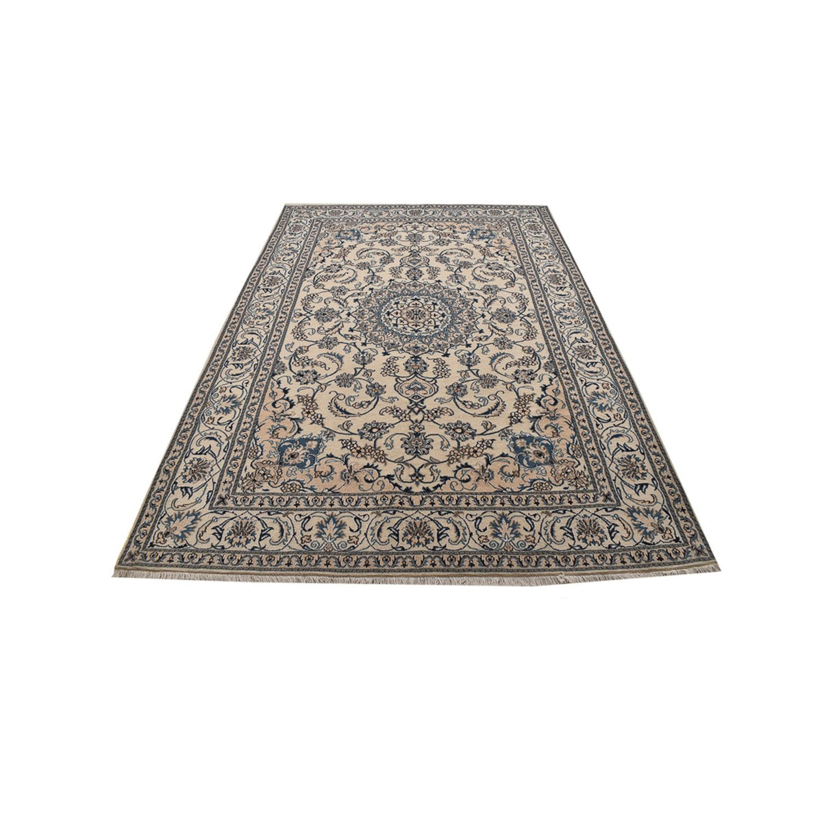 Alfombra persa - Nain - 295 x 195 cm - arena