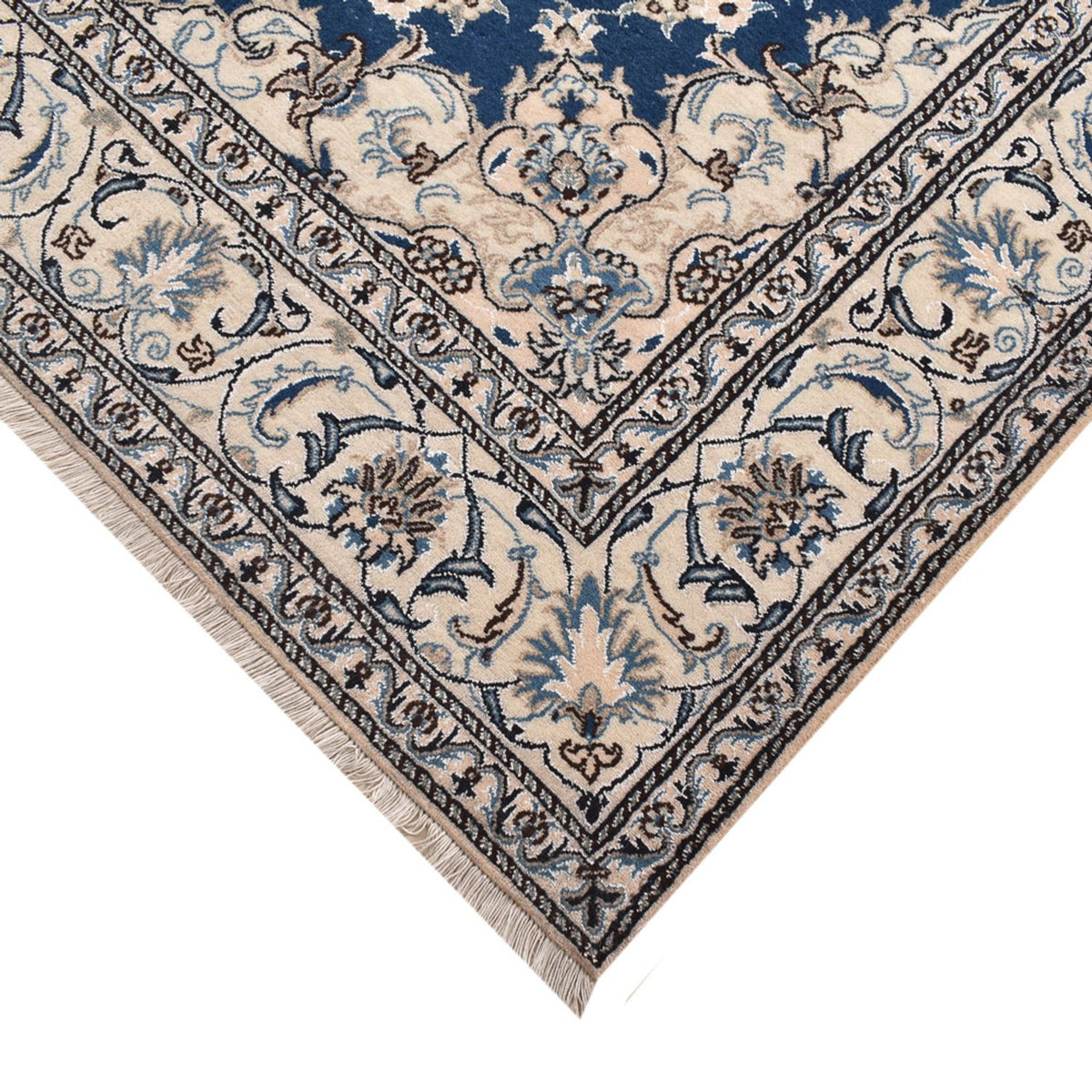 Alfombra persa - Nain - 297 x 200 cm - azul