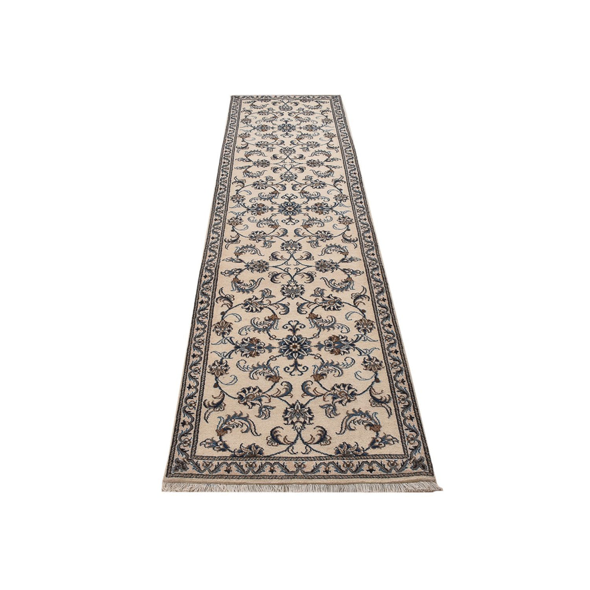 Alfombra de pasillo Alfombra persa - Nain - 311 x 79 cm - beige
