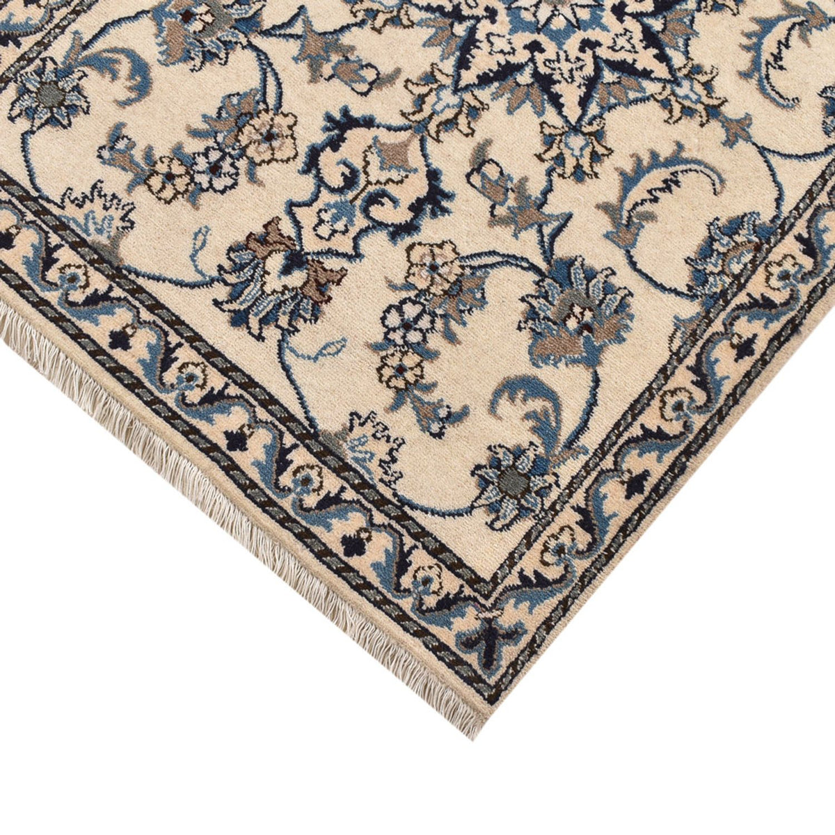 Alfombra de pasillo Alfombra persa - Nain - 204 x 80 cm - beige
