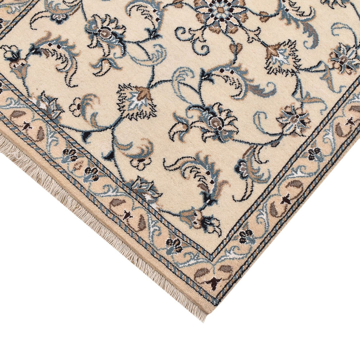 Alfombra de pasillo Alfombra persa - Nain - 182 x 79 cm - beige