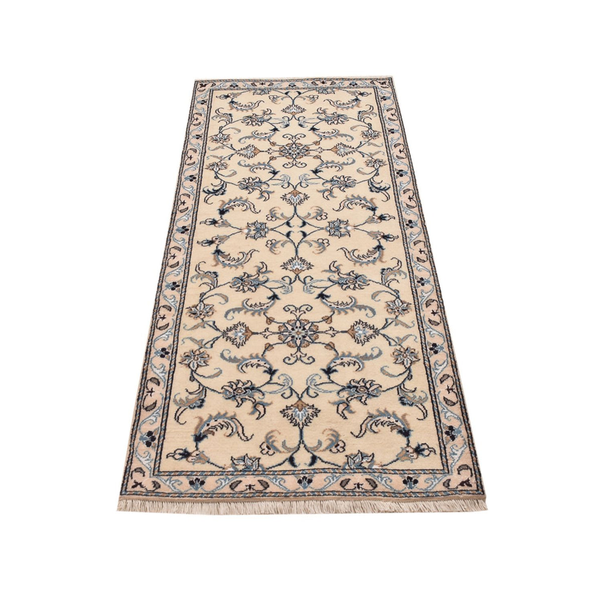 Alfombra de pasillo Alfombra persa - Nain - 193 x 80 cm - beige