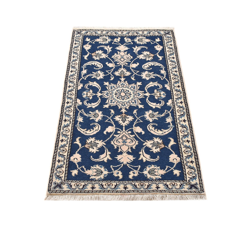 Alfombra persa - Nain - 135 x 69 cm - azul
