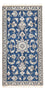 Alfombra persa - Nain - 140 x 68 cm - azul