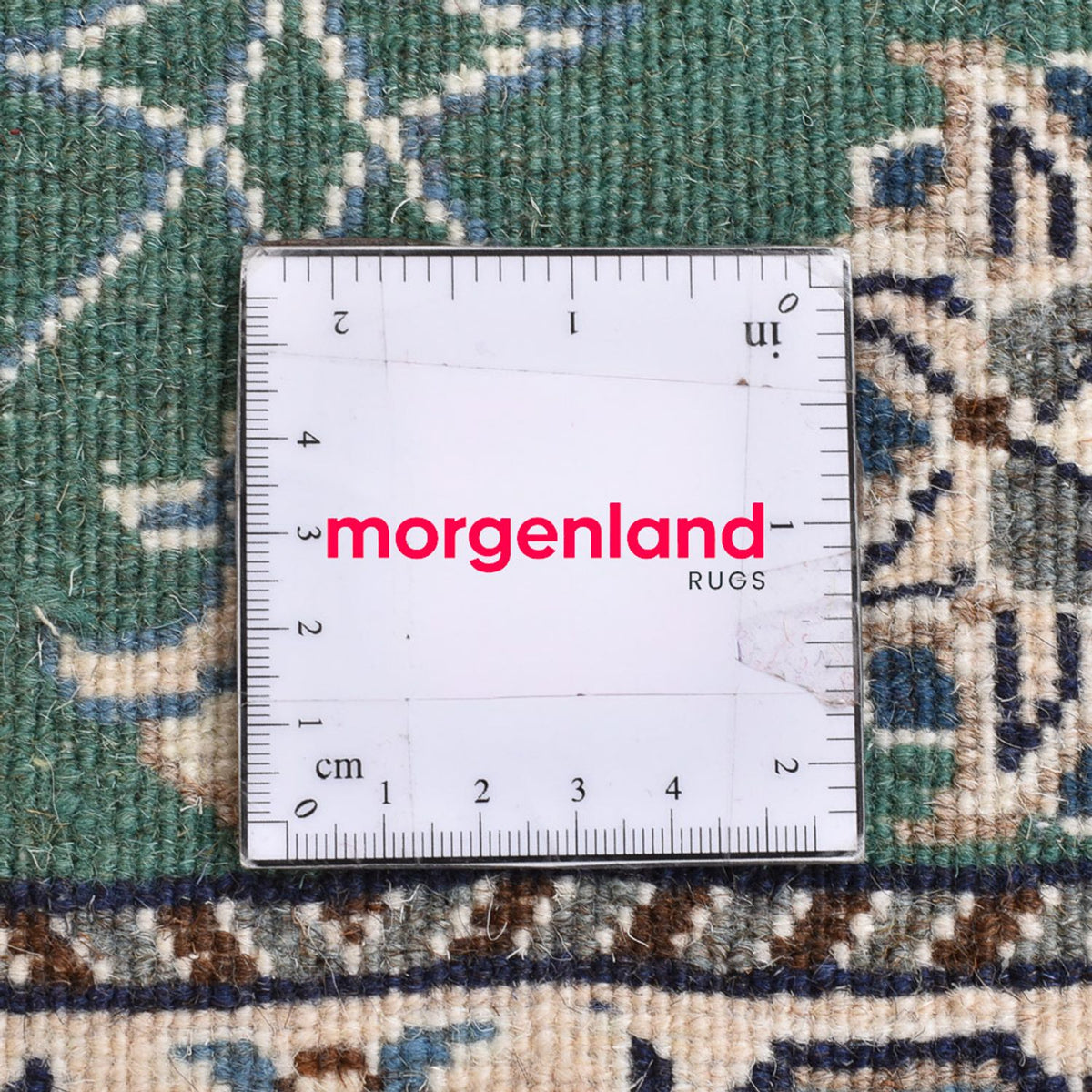 Alfombra persa - Nain - 90 x 57 cm - verde