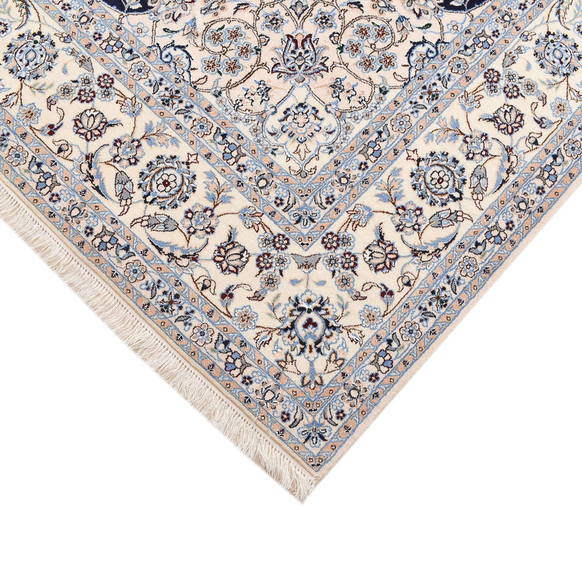Alfombra Persa - Nain - Prima forma especial - 211 x 269 cm - azul oscuro