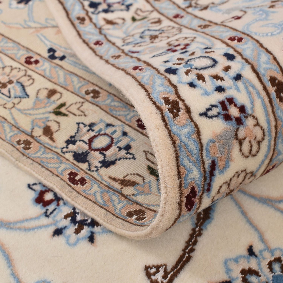 Alfombra Persa - Nain - Prima - 255 x 210 cm - gris claro
