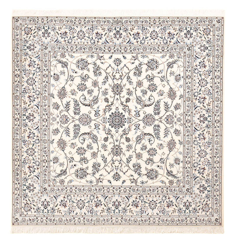 Alfombra Persa - Nain - Prima cuadrado  - 204 x 207 cm - gris claro