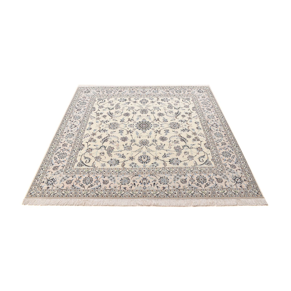 Alfombra Persa - Nain - Prima cuadrado  - 205 x 206 cm - gris claro