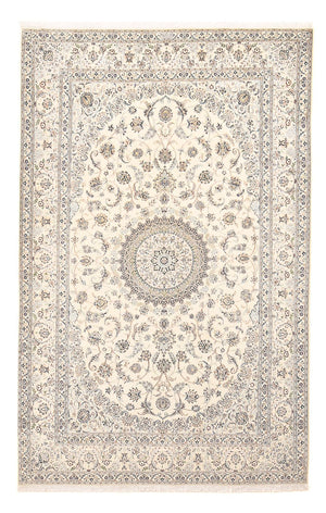 Alfombra Persa - Nain - Real - 305 x 205 cm - gris claro