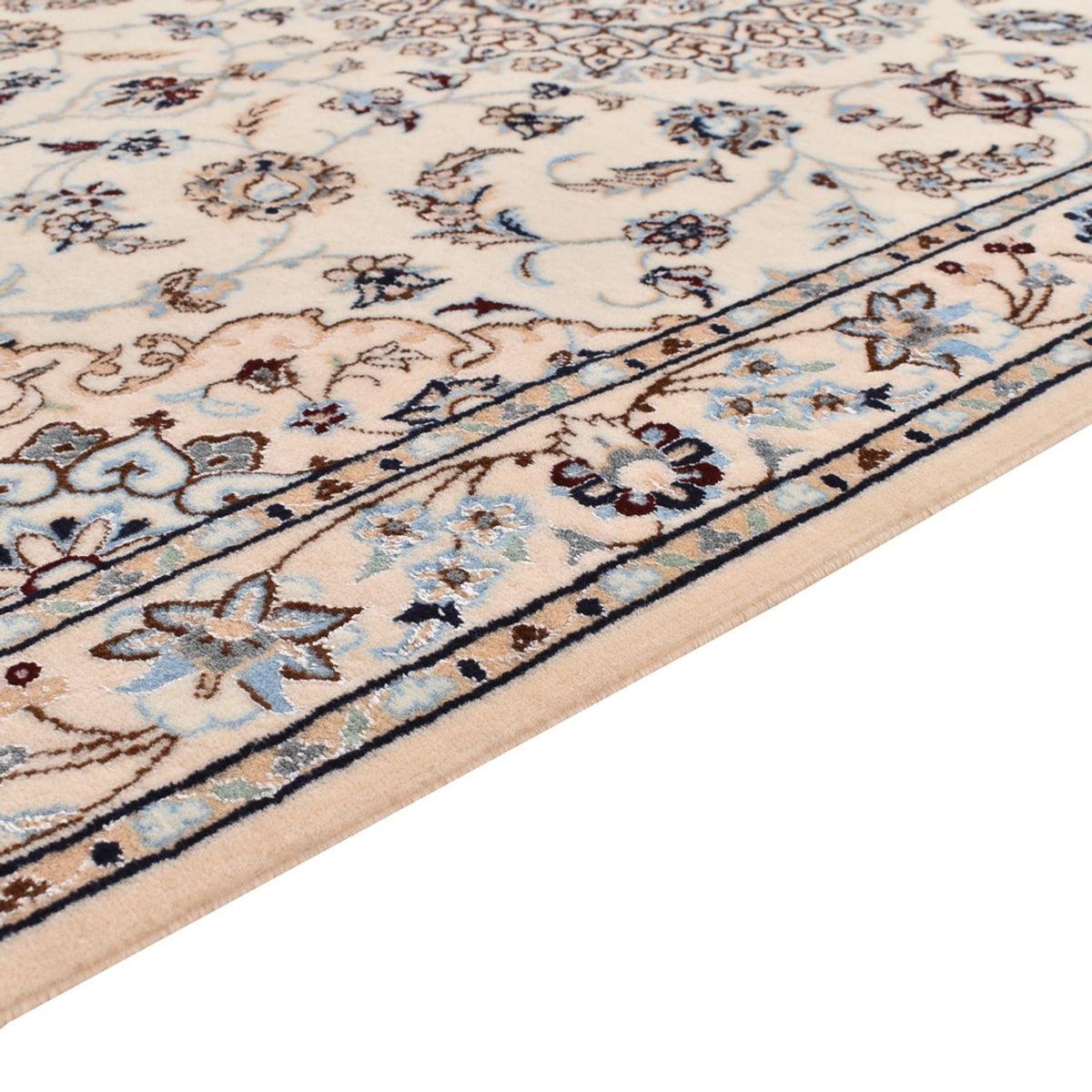 Alfombra de pasillo Alfombra Persa - Nain - Prima - 397 x 87 cm - beige