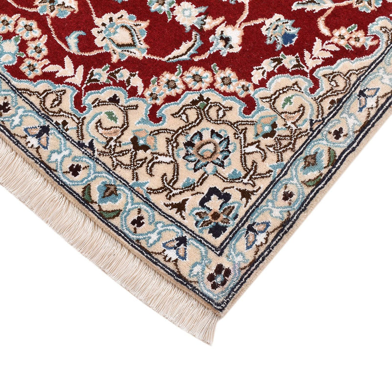 Alfombra Persa - Nain - Real - 130 x 88 cm - rojo