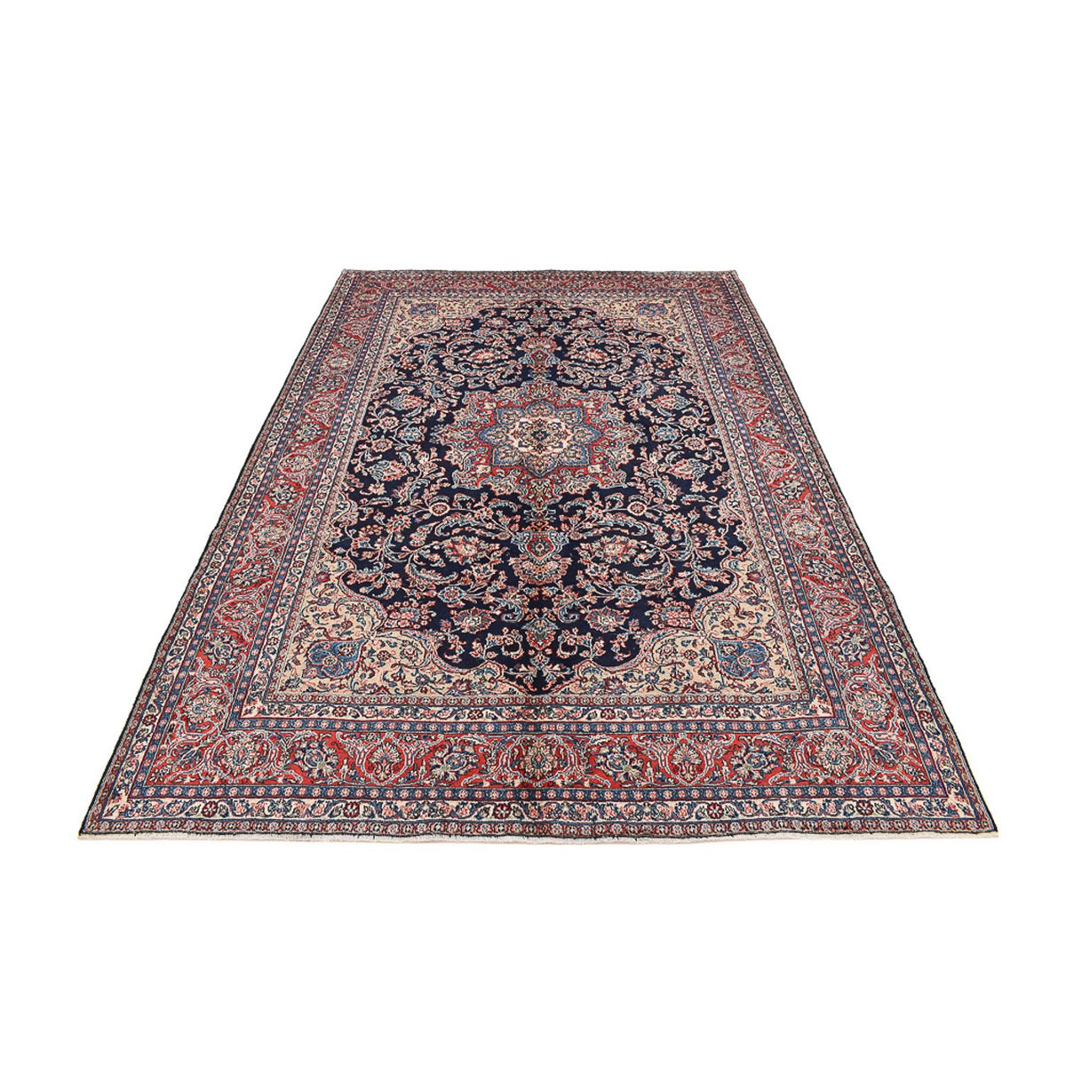 Alfombra persa - Clásica - 302 x 201 cm - azul oscuro