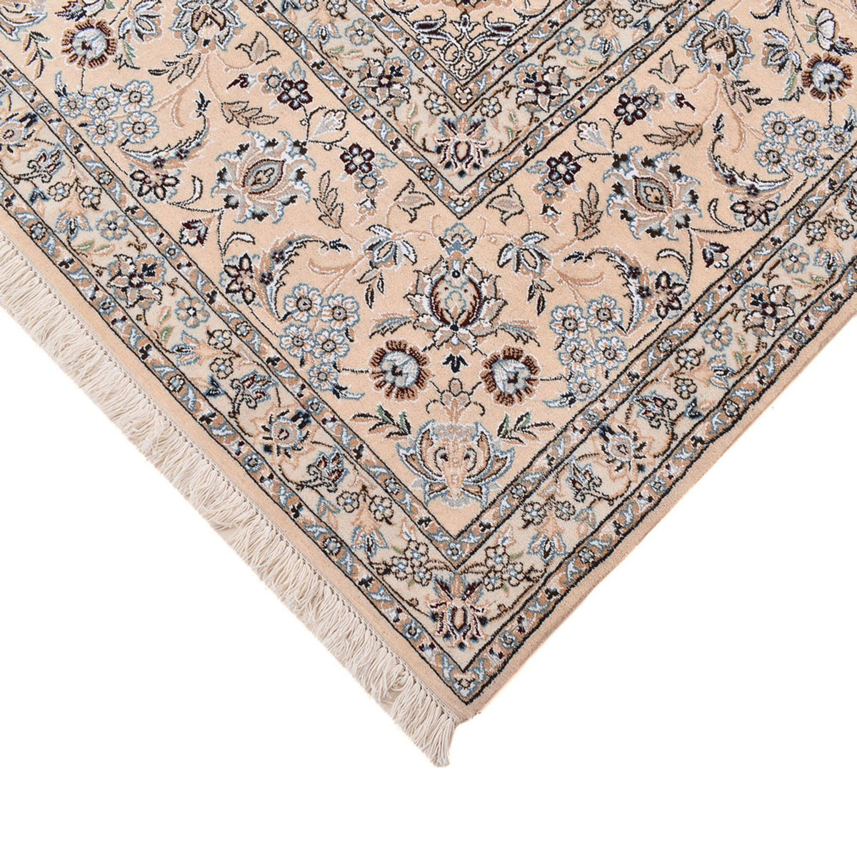 Alfombra Persa - Nain - Real cuadrado - 310 x 305 cm - azul oscuro