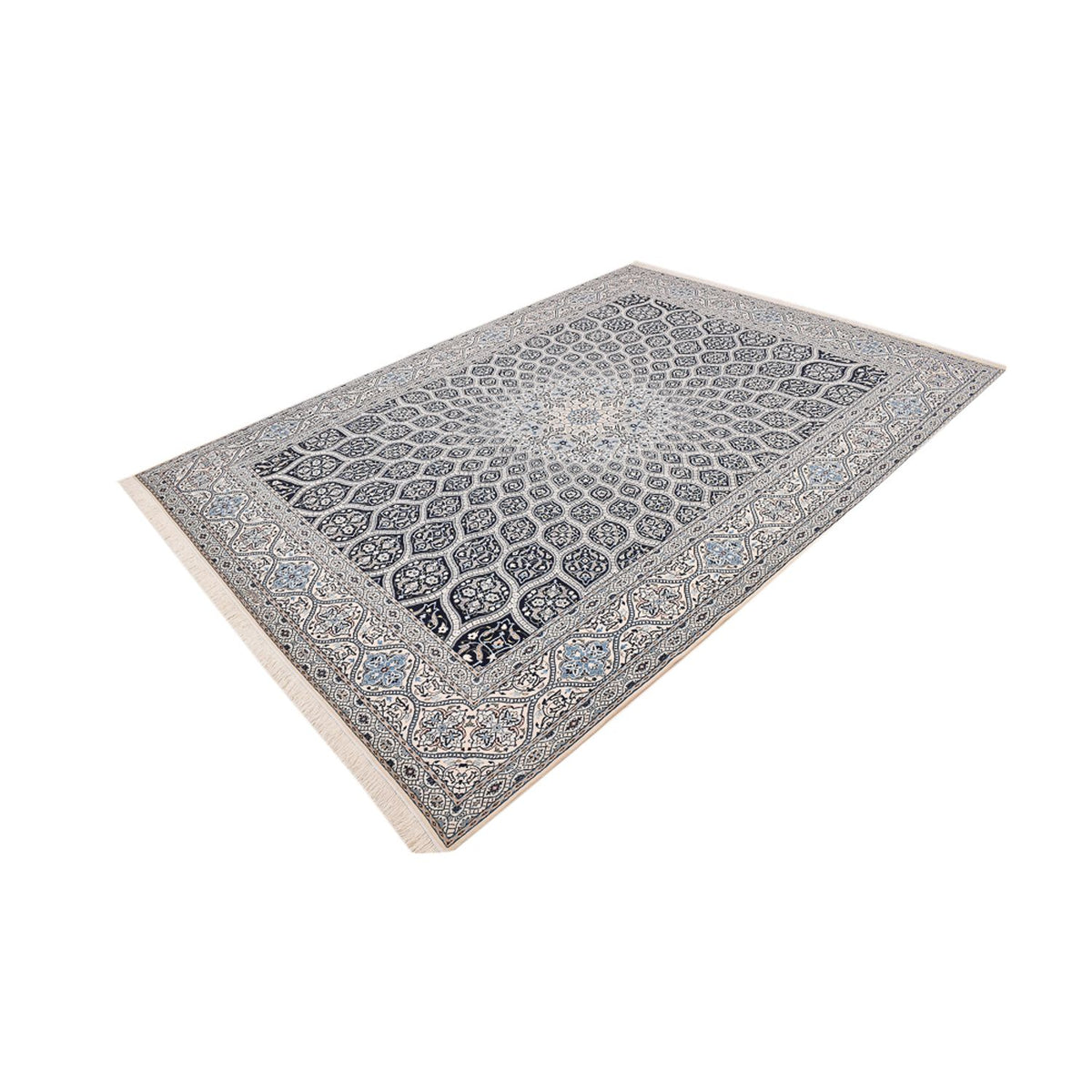 Alfombra Persa - Nain - Prima - 350 x 260 cm - gris oscuro