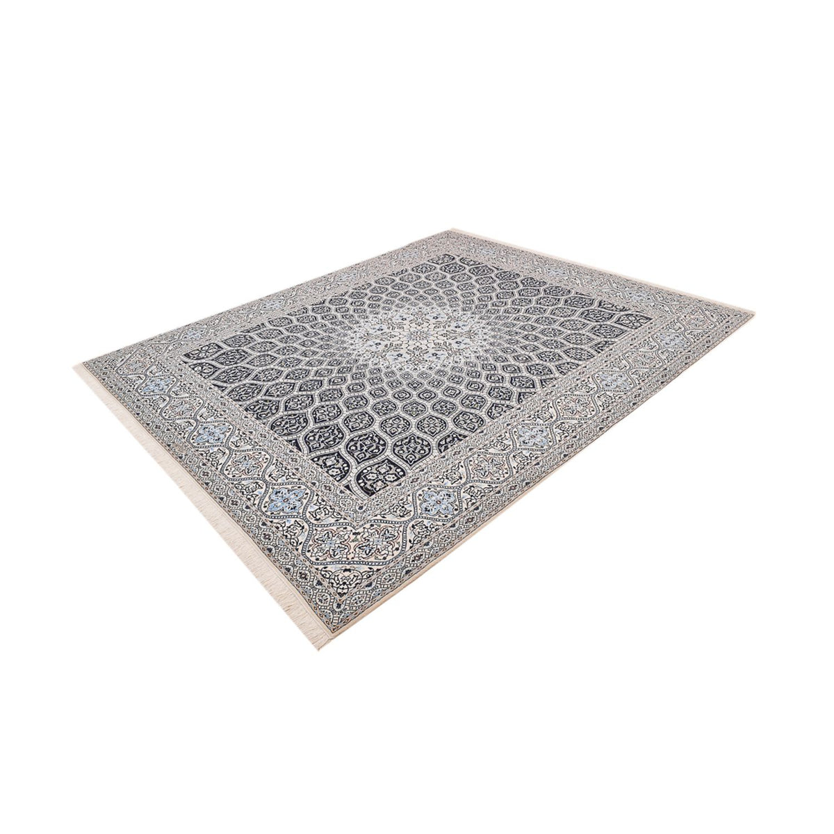 Alfombra Persa - Nain - Prima - 307 x 262 cm - gris oscuro